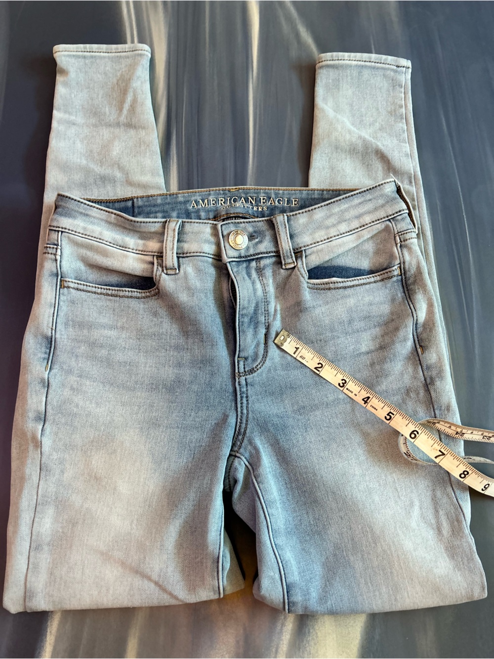 American Eagle Outfitters Women’s Skinny Jeans in Light Blue Wash Sz 2